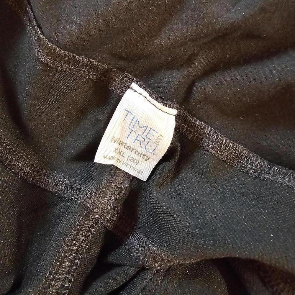 Time and Tru Women's Maternity Pants, Black, Size XXL - Picture 3 of 3